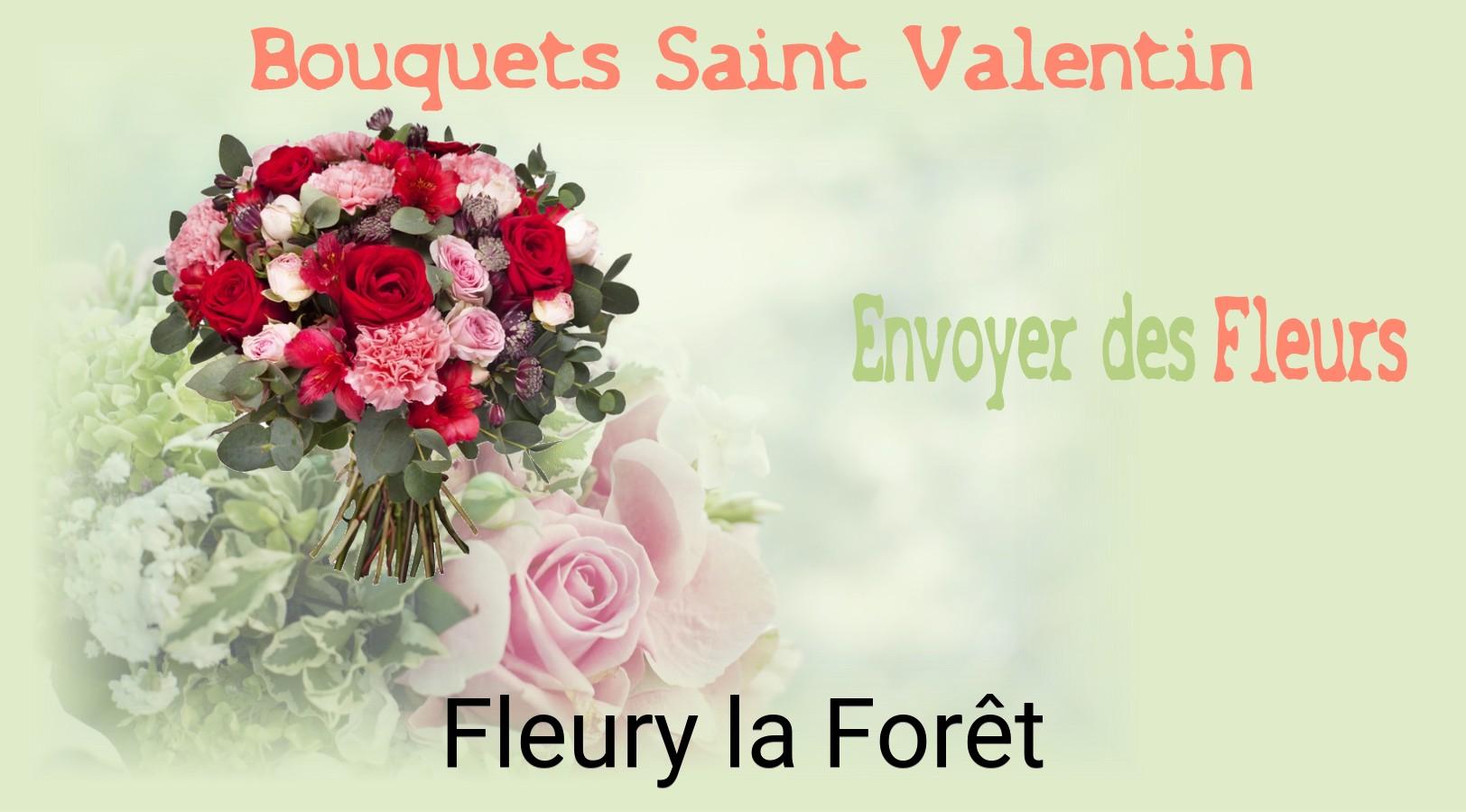Roses de Saint-Valentin livrées à Fleury-la-Forêt